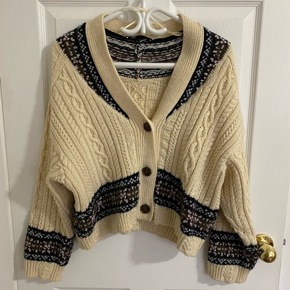 Zara Oversized Jacquard Cardigan - Picture 5 of 16